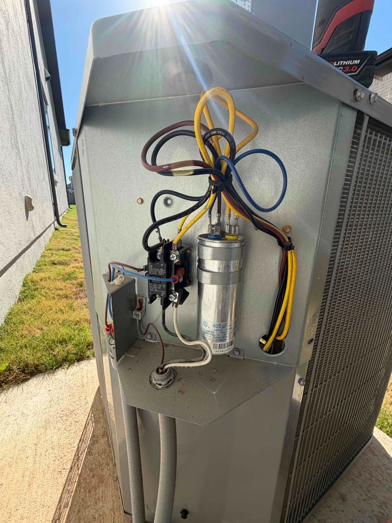 Outdoor Trane unit follow-up photo in ZIP 78642